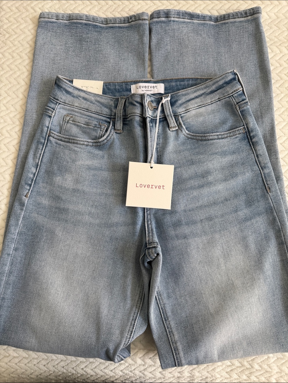 VICI x Lovervet -  Super Stretch - High Rise - Slim Wide Leg Jeans